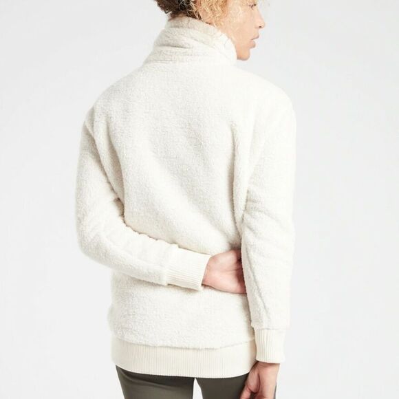 Athleta Talus Sherpa Half Zip Top Size XS - Picture 2 of 8